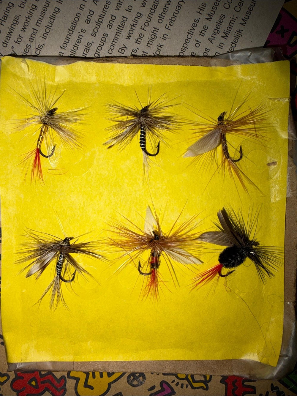 Vintage Fishing Flies - Set of 6